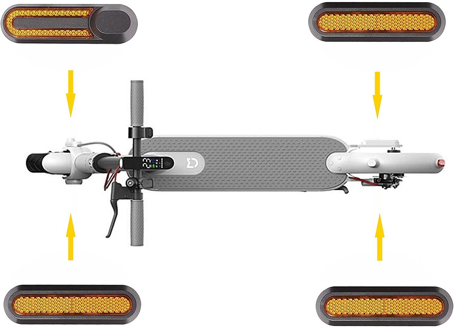 Tapa Lateral Reflectante Para Patinete Xiaomi – pa color: roja - Imagen 2