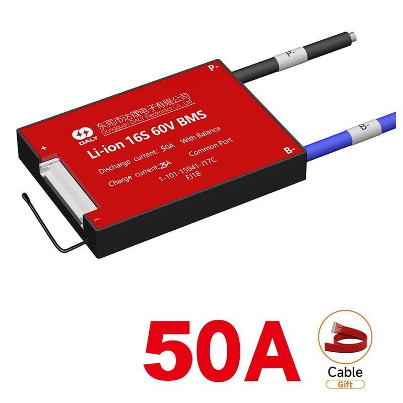 BMS DALY 16S 60V 50A Liion Batería Autobalanceo - Imagen 2