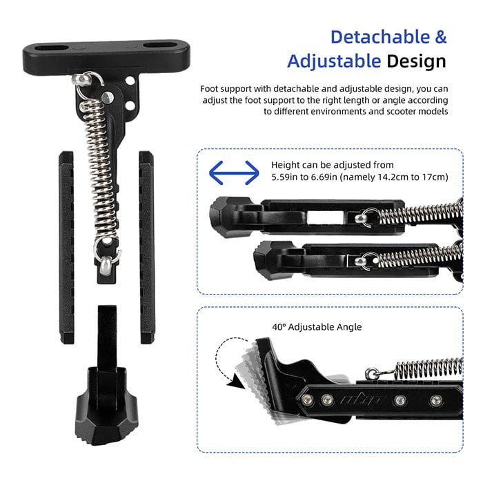 Pata de cabra ajustable para Xiaomi M365/Pro /Pro2/1S/MI3 (Negro) - Imagen 3