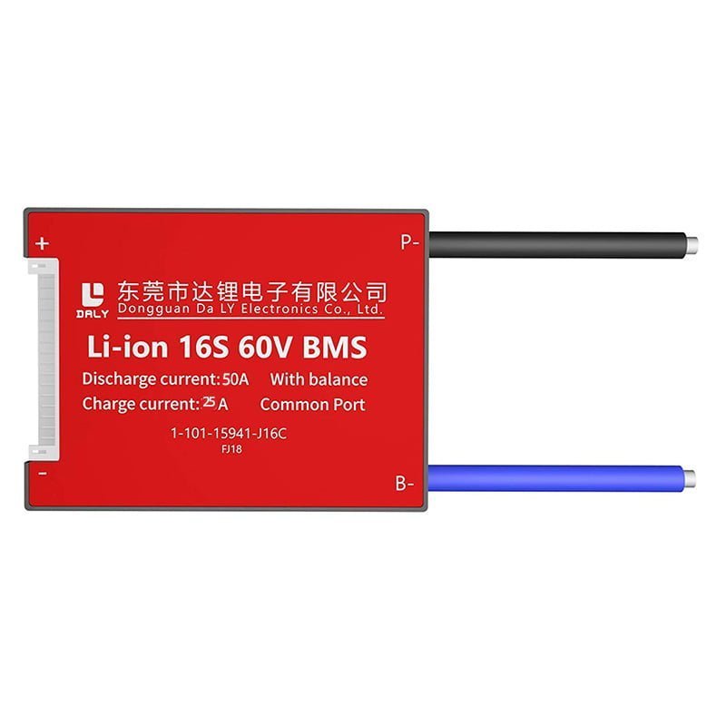 BMS DALY 16S 60V 50A Liion Batería Autobalanceo