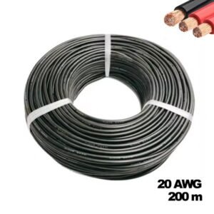 Cable 20AWG 200M Negro