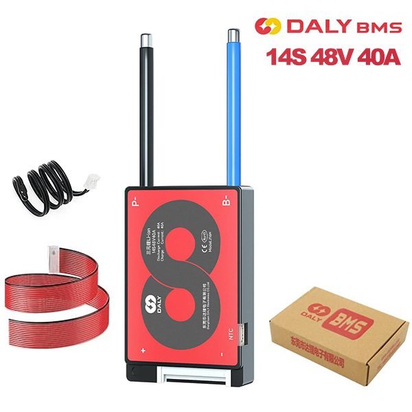 BMS DALY 14S 52V 40A Liion Batería Autobalanceo