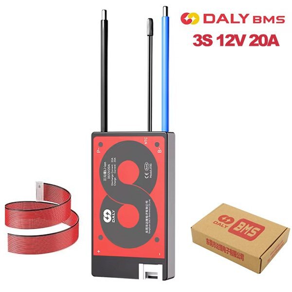 BMS DALY 3S 12V 20A Liion Batería