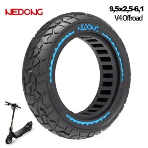 Rueda maciza 9,5x2,5-6,1 Offroad para NIU KQi3 [Nedong]