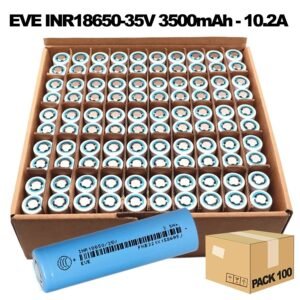 Pack 100-Celda 18650 3500mAh-10,2A [EVE]