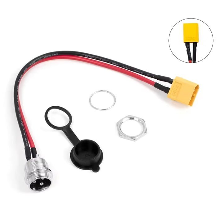 Puerto de carga GX16 con conector XT60