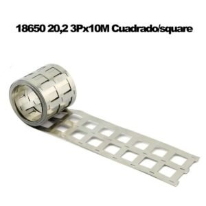 Rollos de Níquel para Baterías 18650 – pa modelo: cuadrado | pa size: 015x205-3p-10m