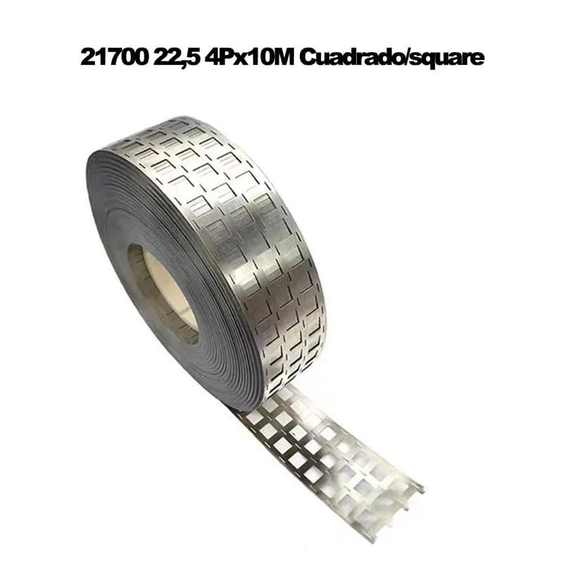 Rollos de Níquel para Baterías 21700 – pa modelo: cuadrado | pa size: 015x225-4p-10m