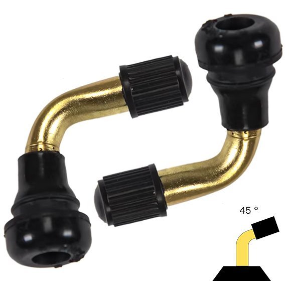 Válvula Tubeless Torcida 45º PVR 60