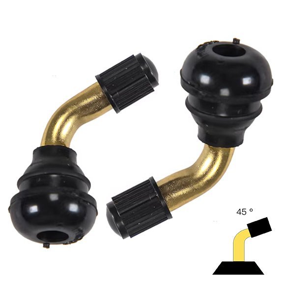 Válvula Tubeless Torcida 45º PVR 70