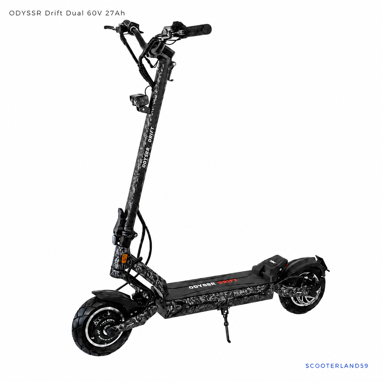ODYSSR Drift Dual 60V 27Ah – Doble Motor 2.000 W | Hasta 100 km | DGT